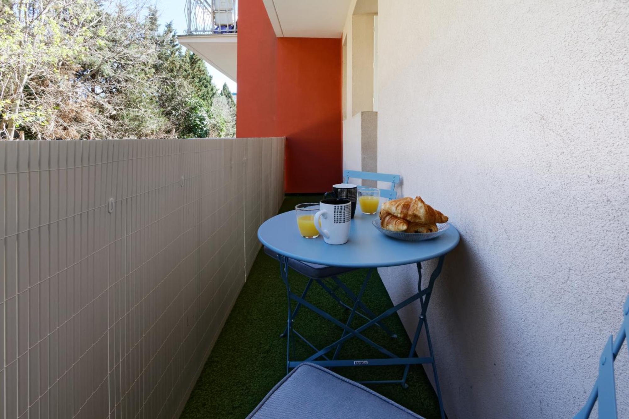 016- T2 Tropisme, Appart 1 Chambre,Clim,Wifi,Parking Montpellier Exterior foto