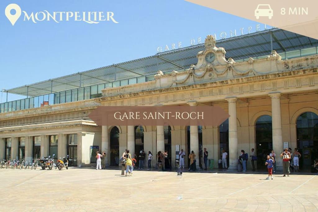 016- T2 Tropisme, Appart 1 Chambre,Clim,Wifi,Parking Montpellier Exterior foto